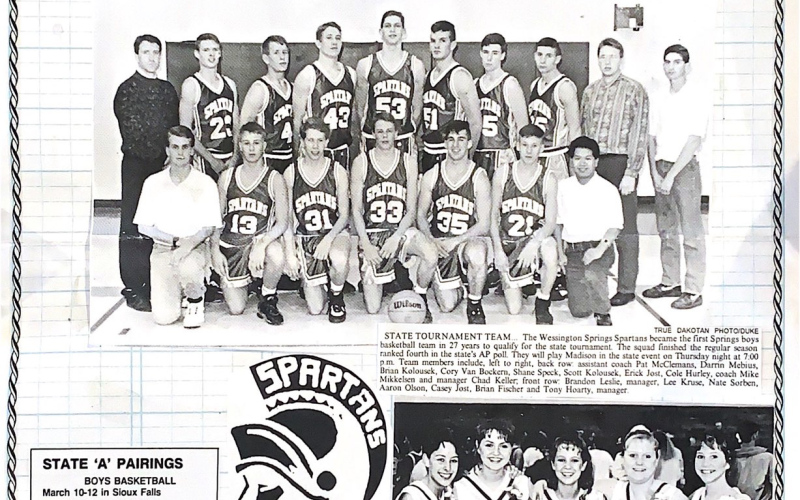 This year marks three times to the state tournament for the Spartans with a Mebius on the roster each appearance: Mike in 1967, Darrin  in 1994 and now Karter in 2024.
