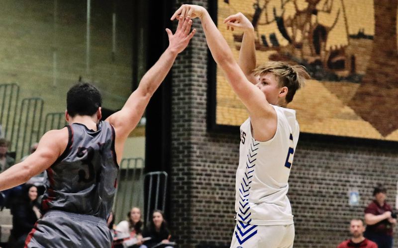 Parker Graff added 15 points and four rebounds during Region 5B semifinal action vs. Corsica-Stickney.