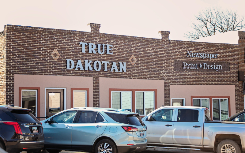 The recently renovated True Dakotan building on Main Street in Wessington Springs is for sale. The weekly newspaper will continue operations from a different location after the sale.
