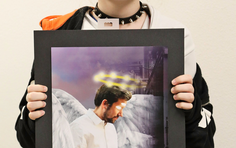 Nichelle Kruse with “Divine Soldier” in the Graphic Design category.