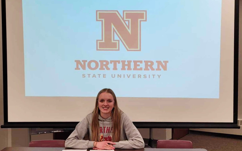 WSHS Senior Abby Kolousek Signs on With Northern State Track and Field Team