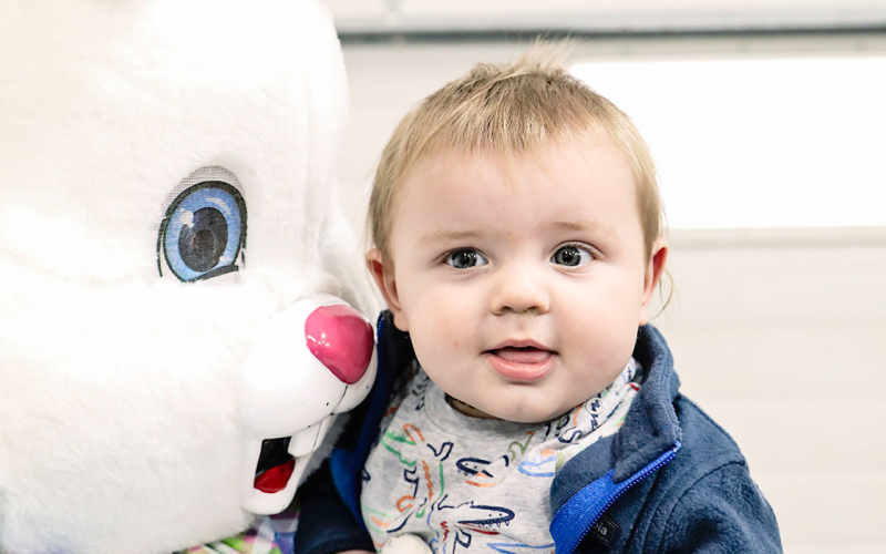 Kids of all ages enjoyed a visit with the Easter Bunny at the Wessington Springs Volunteer Fire Department’s Annual Fundraiser, Pancakes with the Easter Bunny. Dick Powell and Banks Barber are shown grabbing a photo opp.