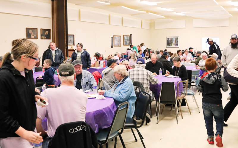 Hundreds of attendees filled the senior center throughout the evening.