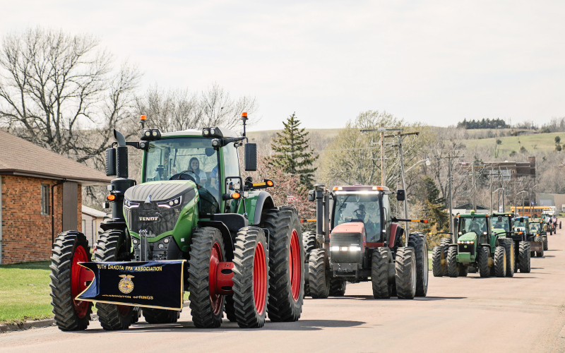 Second Annual Tractor Parade Serves as Send-Off for State FFA Convention