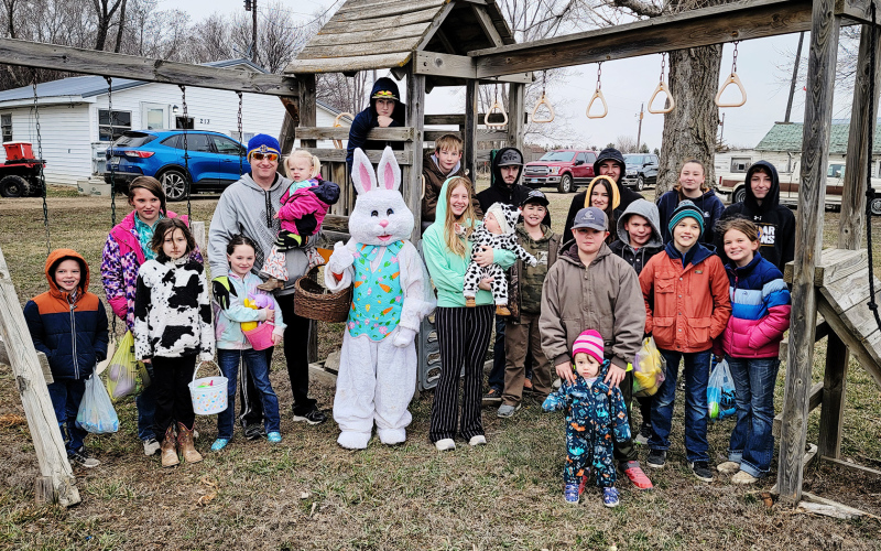 The Gann Valley Easter Egg Hunt, hosted by the Buffalo Hills 4-H Club was held at the Gann Valley Park. Children and their families enjoyed a morning of community fun outdoors with friends and neighbors. PHOTO COURTESY JANE BARBER