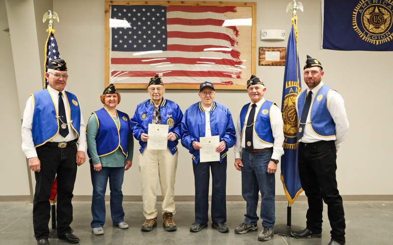 Shown left to right: Dennis Scheel, Beth Magistro, Dayle Winter, Lloyd Kraft, Darold Rounds, Kyle Everson.