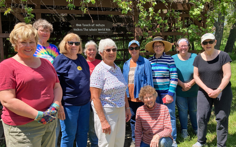 A dedicated group of volunteers gathered last week for the annual Planting Festival and Blessing of the Garden at Shakespeare Garden and Anne Hathaway Cottage in Wessington Springs. This year, Pastor Cheri Van Gorp of Springs Methodist Church led the blessing and stayed to plant a flowerbed following the prayer. DELIA ATKINSON / TRUE DAKOTAN