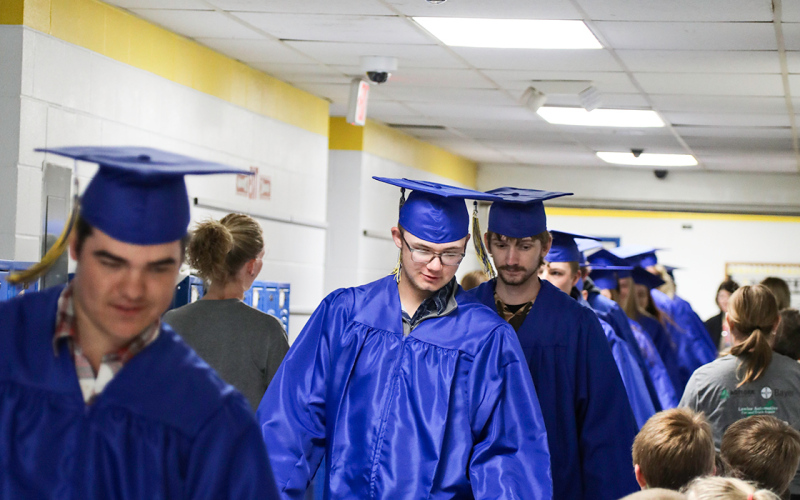 Pictured in the foreground is Carter Gaikowski, followed by Troy Fastnacht and Udell Barber.