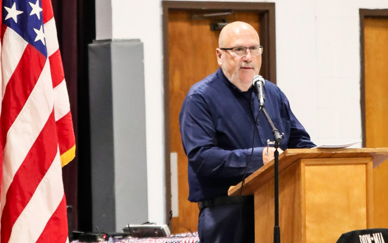 David A. “Bear” Burnison delivered a powerful and historical presentation at the Alpena Community Center.