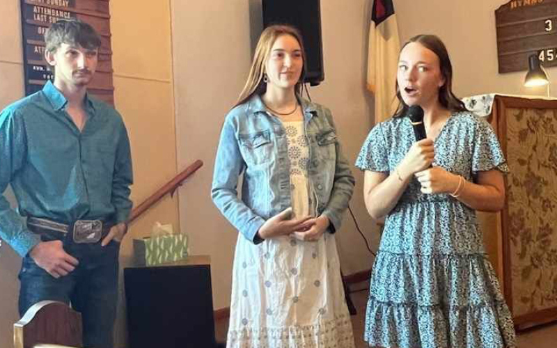 The UCC Templeton congregation celebrated WSHS seniors Udell Barber, Caroline Witte and Haeleigh Mulder during church services.