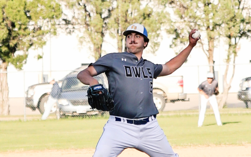 Mason Schelske struck out seven KWL hitters and only allowed two runs on five hits during his five innings.