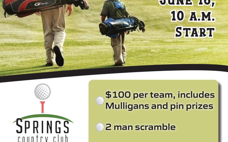 Springs Country Club Annual Father's Day Tournament is Sunday, June 16