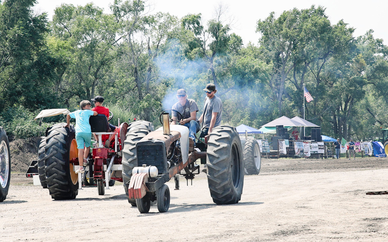 The large fundraising event is aimed at generating money to purchase bunker gear for the Alpena Volunteer Fire Department. In the tractor pull, with 174 hooks, there were people participating from all over the country.