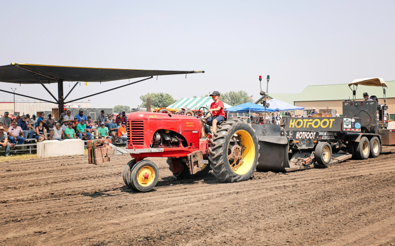 In his fourth year competing in tractor pulls, ten-year-old Cade Albrecht was a force to be reckoned with.