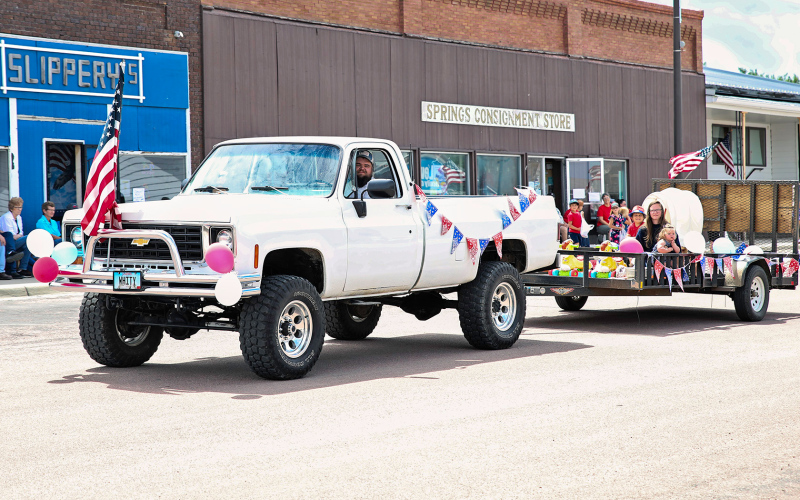 Best Overall Entry winner of the Fourth of July 2024 parade was B&amp;S Services. Other parade winners include: Most Patriotic - Jerauld County Heritage Museum, Most Humorous - Corn Palace Hillbillies, Best Tractor - S&amp;M Enterprises – Drake Tobin, Best Car or Pickup - 1929 Chevy 1 ½ ton truck – Lloyd Kraft Family, Best Golf Cart/Side by Side - Class of 2034/Larry’s Repair, Best Horse Entry - Gray with handprints - Caroline Witte, Best Horse Drawn - Kyle Evans Wagon Train – Phil Wipf, Best Big Rig/Farm Equipment
