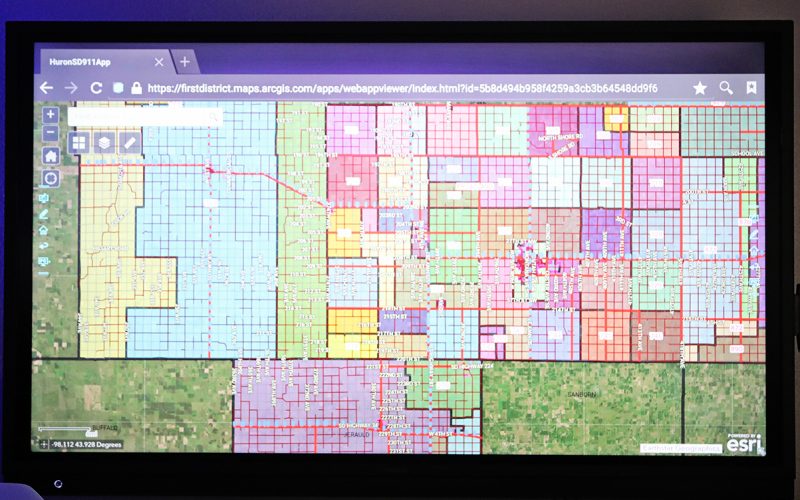 911 dispatchers have access to sophisticated GPS and telecommunications tools including detailed maps of all counties served by Huron dispatch, which includes Jerauld County.