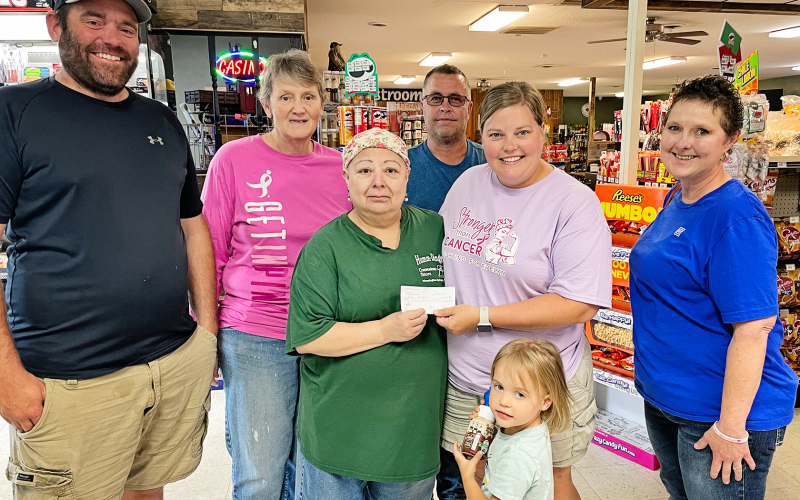 Shown left to right, back row: Eric Schroeder, Gloria Vavra, Shane Mentzer. Front row, Evelyn Moralez, Betsy Schroeder, Hazel Schroeder and Reina Ford. SUBMITTED