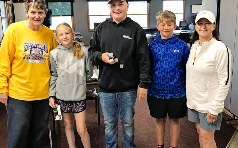 Shown left to right are Gloria Vavra, Summer Senska, JR Hine, Jace Kolousek and Becky Thompson.