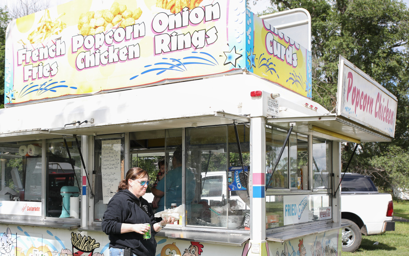 Fair food was among the dining options at Leap to Lane.