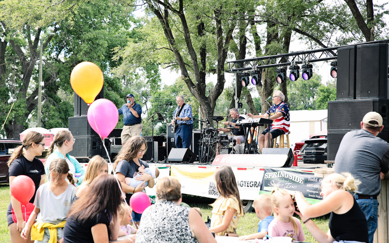 Mogen’s Heroes was the first of three bands to play the event.