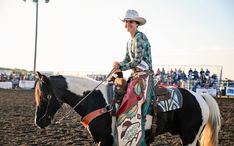 Sarah Poncelow of Wessington Springs was crowned Foothills Rodeo Queen.