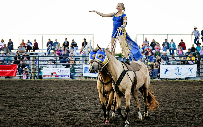 Crazy Cowgirl Trick Rider Candice Aamot.