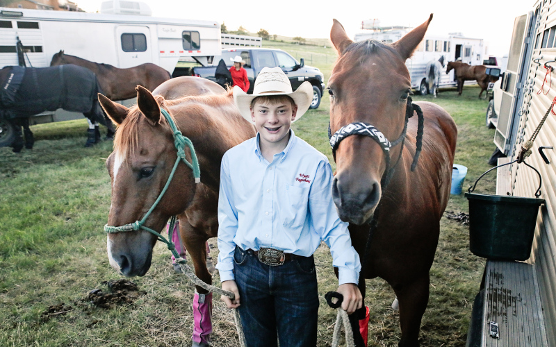 Wyatt Fagerhaug of Wessington Springs was among the 42 competitors that represented South Dakota at the National Jr. High Finals Rodeo. KRISTI HINE / TRUE DAKOTAN