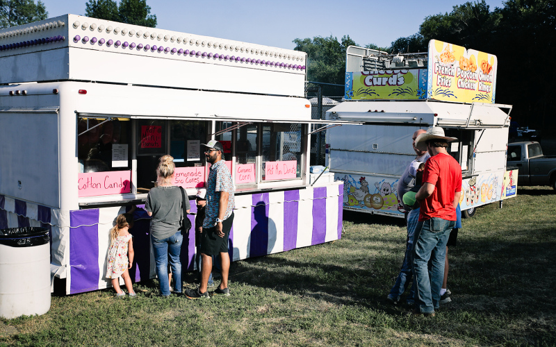 Food trucks also served attendees at the event.