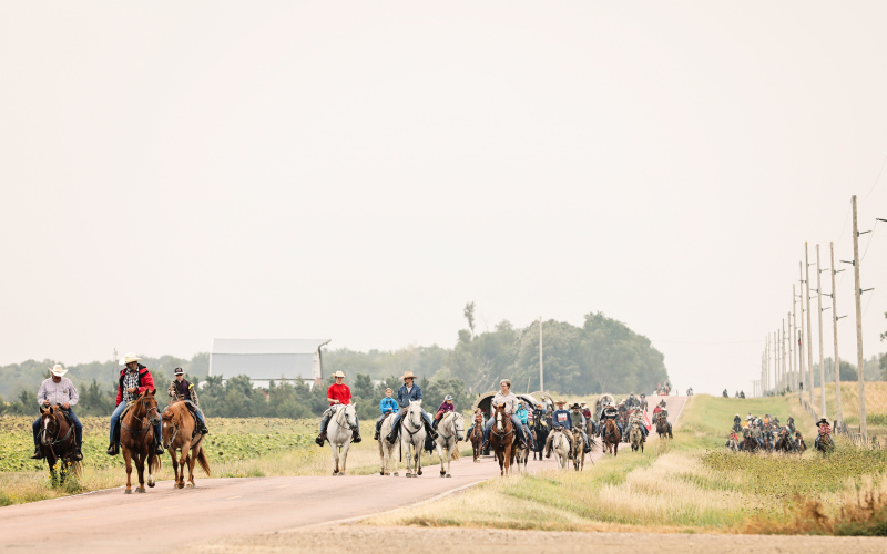 Kyle Evans Memorial Wagon Train 2023. TRUE DAKOTAN FILE PHOTO