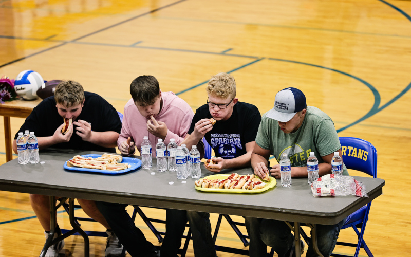 It wasn’t just the crowning of the king and queen at coronation. A students vs. teachers hot dog eating contest was thrown in the mix with the students taking the top prize.