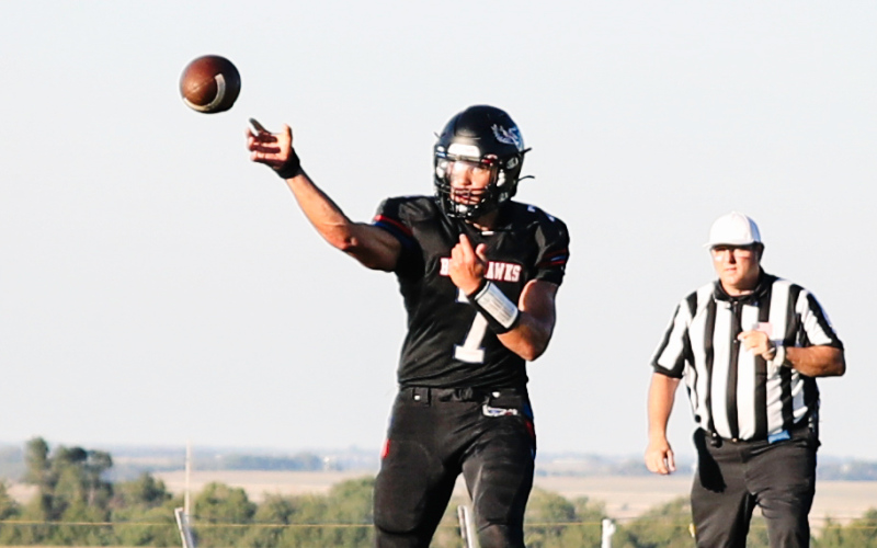 Quarterback Holden Havlik passed for 107 yards and two touchdowns.