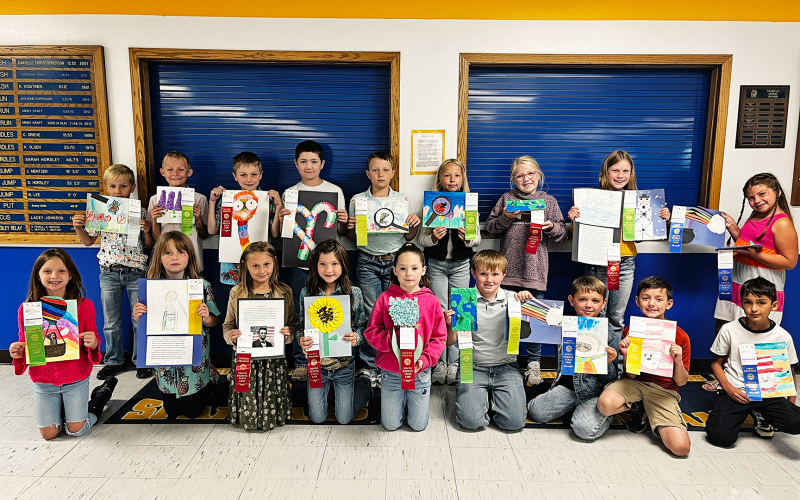PHOTO COURTESY WSES Back Row, left to right: Lincoln Mikkelson, Holden Schelske, Crew Wenzel, Dawson Bultsma, Myles Tanke, Liberty Mikkelson, Hayden Bultsma, Alice Heumiller, Kenzley Schuh.  Front Row, Left to Right: Mary Tanke, Hanna Wenzel, Tatum Powell, Blair Murphy, Raven Richardson, Kolt Messmer, Jesse Arhart, Adam Knippling, Eli Colqui. Not pictured: Kix Coleman.