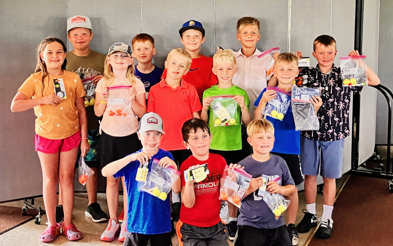 Golfers pictured above are, back row, left to right: Otto Zastrow, Caleb Culver, Miles Tanke, Jevon Kolousek. Middle row: Hadley Weber, Rhaelyn Waters, Lincoln Mikkelson, Hayes Schelske, Jett Schley, Jett Johnson. Front row: Bosten Jensen, Finley Weber, Hayes Cashman. Youth who participated but are not pictured: Austen Bultsma, Hayden Bultsma, Ethan Heumiller, Memphis Hansen, Scout Christensen, Liberty Mikkelson. PHOTO COURTESY GLORIA VAVRA