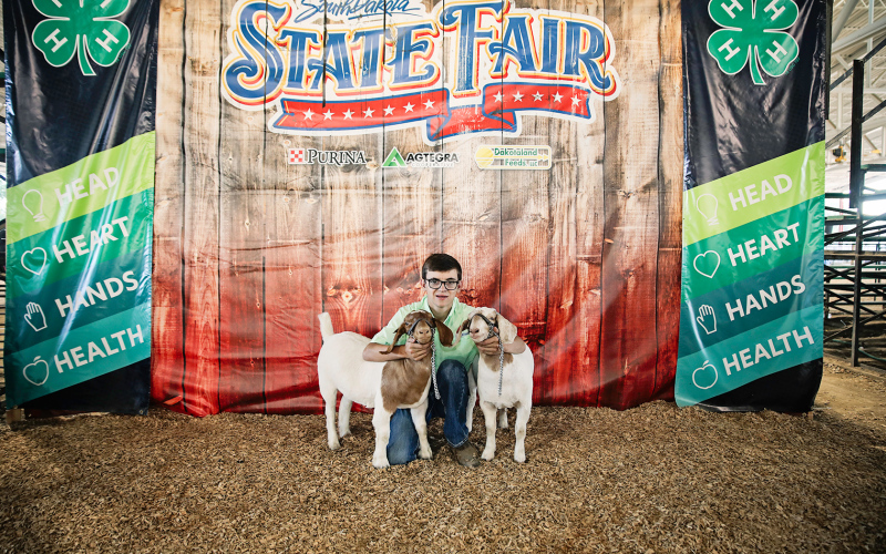 Wessington Springs senior Ranick Fjerstad was among the hundreds of kids from all over the state that looked forward to the opportunity to show their projects they’ve been working on all year. KRISTI HINE / TRUE DAKOTAN