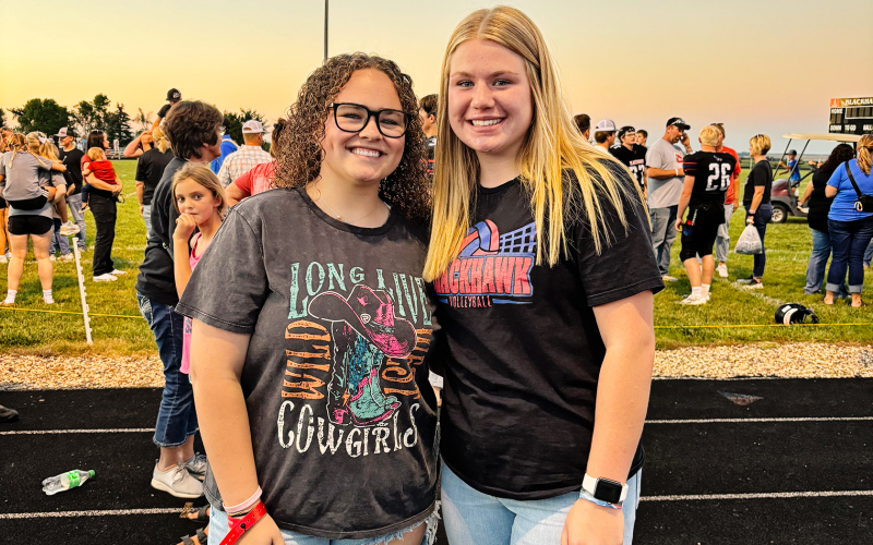 Taylor Braun and Addi Barthalow were the 2024 Junior League Champion Girls.  PHOTO COURTESY GLORIA VAVRA