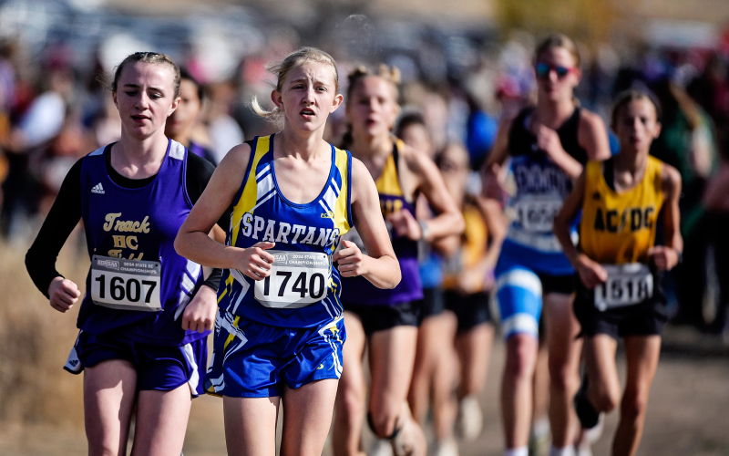Alexis Roesler ran an amazing race, really pushing through the middle part of the course on the second loop. PHOTO COURTESY 605 SPORTS
