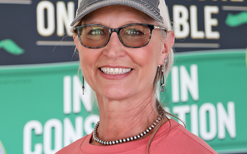 Colette Kessler, assistant state conservationist for partnerships at the Natural Resources Conservation Service, on Aug. 22, 2024, at Dakotafest in Mitchell, S.D.