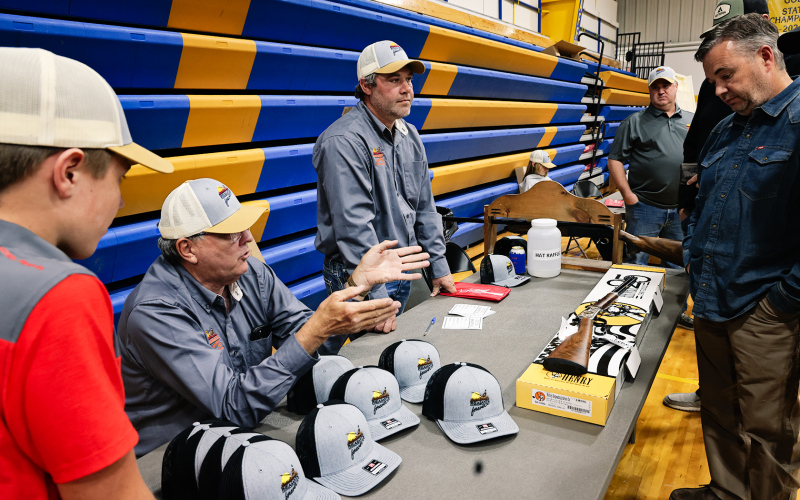 Pheasants Forever members Tom Riddle and Brady Younie.