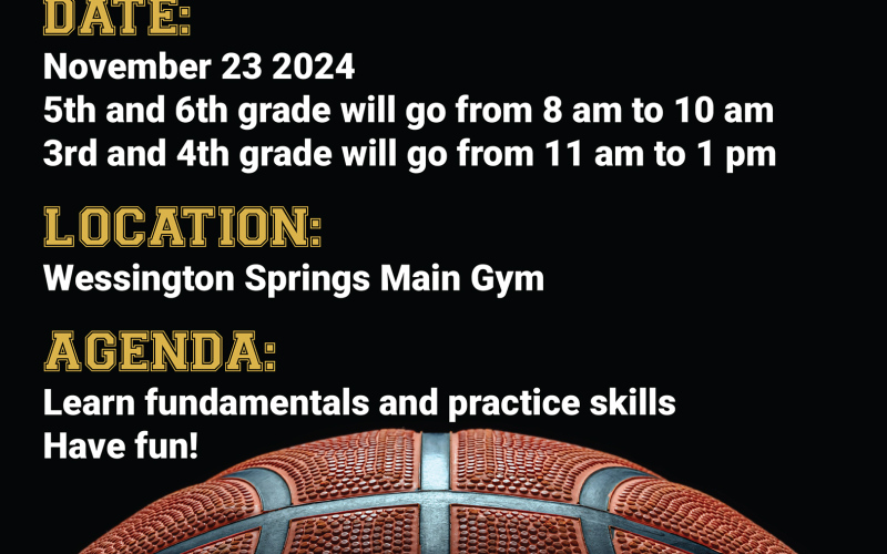 Wessington Springs High School (WSHS) student Ryder Michalek is hosting a youth basketball camp next month as part of his senior experience project.