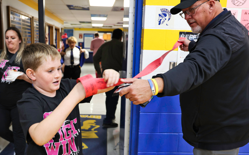 Colt Messmer sold a record number of 50/50 tickets at his aunt’s event.