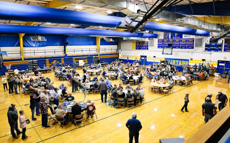 A crowd of nearly 250 filled the elementary school gymnasium for the Wessington Springs Pheasants Forever Chapter annual banquet and auction fundraiser.