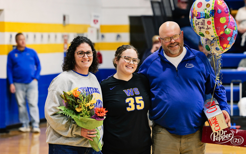 Lady Spartan volleyball player Taylor Braun