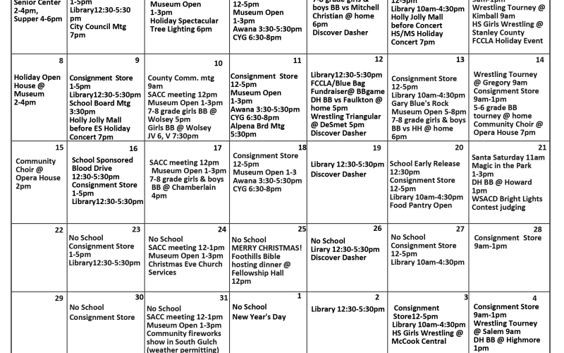 Holiday Cheer Spills Over With Full-To-The Brim Calendar of Events