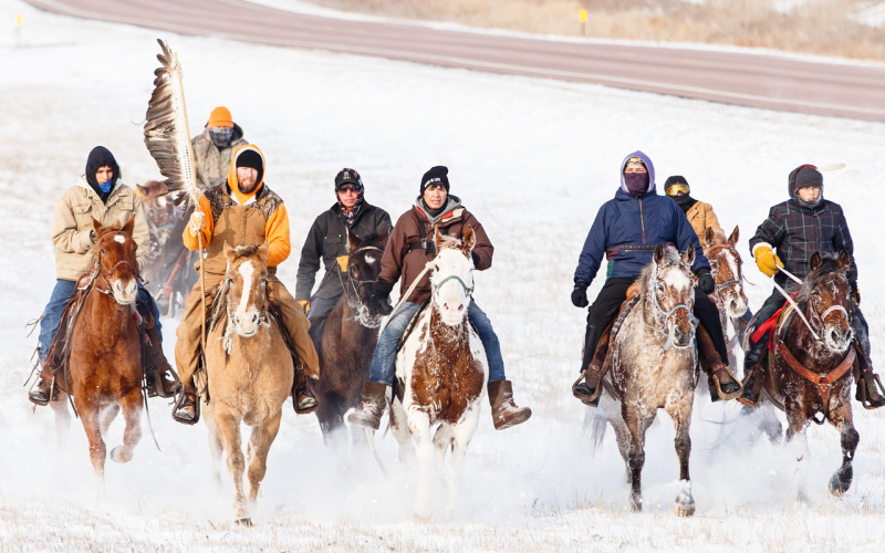 Makatoh Reconciliation and Healing Horse Ride to Make Overnight Stop in Springs. TRUE DAKOTAN FILE PHOTO