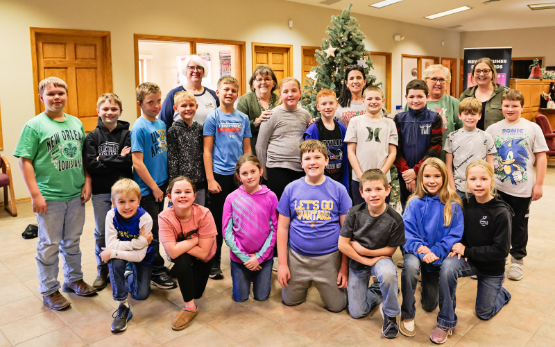 Fourth graders shown, back row, left to right: Otto Zastrow, Crew Wenzel, Parker Karsky, Holden Schelske, Jevon Kolousek, Maxon Finn, Caleb Culver, Lawson Fagerhaug, Dawson Bultsma, Kaddilac Coleman, Tayden Huisman. Front row: Lincoln Mikkelson, Hadley Weber, Cara Van Dyke, Devin Mentele, Kershaw Reiner, Remie Yost, Liberty Mikkelson.