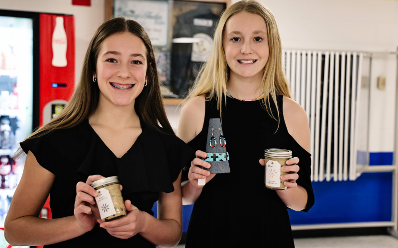 Kenzie Kolousek and Lily Roesler