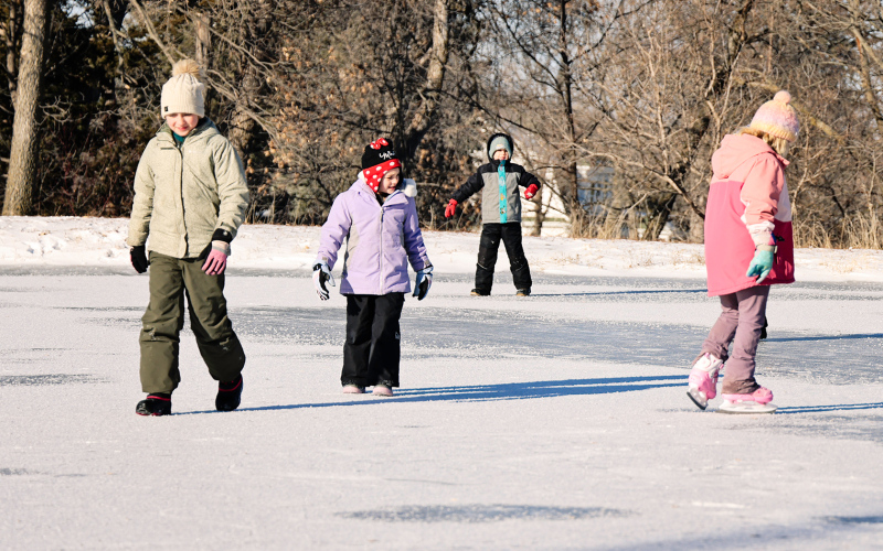 While some children donned ice skates and others glided along the ice pond in their snow boots, it was clear that everyone taking part enjoyed Saturday’s event.