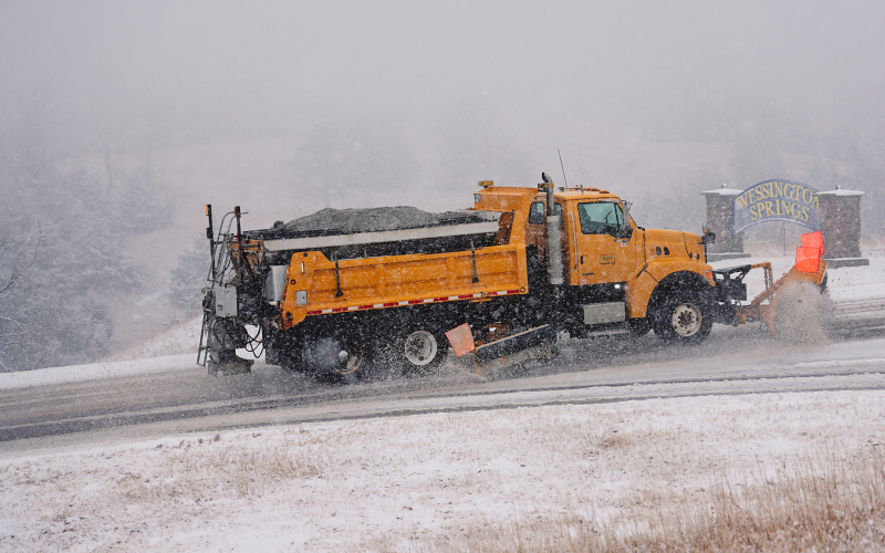 A snow plow cleared a path through the wintry mix of snow and freezing rain that had accumulated along Highway 34 and Dakota Avenue south of Wessington Springs Monday. While travelers might not appreciate the precipitation, community New Year’s Eve fireworks organizers welcomed the moisture that prompted Jerauld County Commissioners to lift the burn ban in place since October. With that obstacle removed and enough moisture on the ground to avoid any fire danger, the show is officially a “go” at 6 p.m.