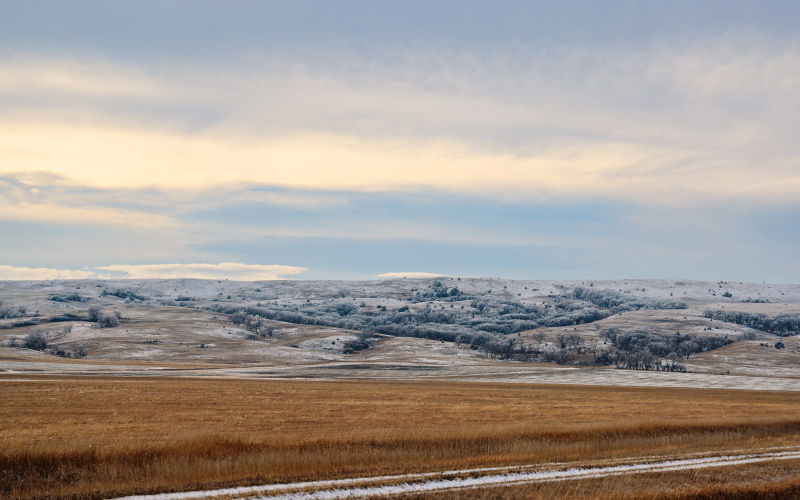 The beautiful undulation of the Wessington Foothills north of town was well-defined on Christmas Day. Mother Nature’s beauty looked a bit different following the overnight frost.