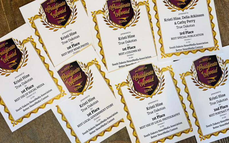 True Dakotan Wins Seven Awards in Statewide NewsMedia Contest